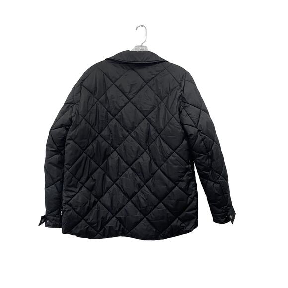 HFX Quilted Lightweight Coat Jacket Chest Patch Pockets Snap Front Size M - Picture 5 of 11